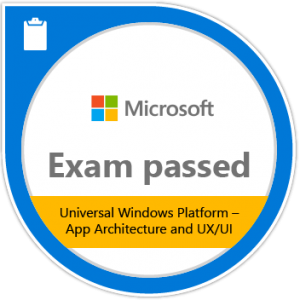 Exam Passed icon for the Microsoft 354-01 test