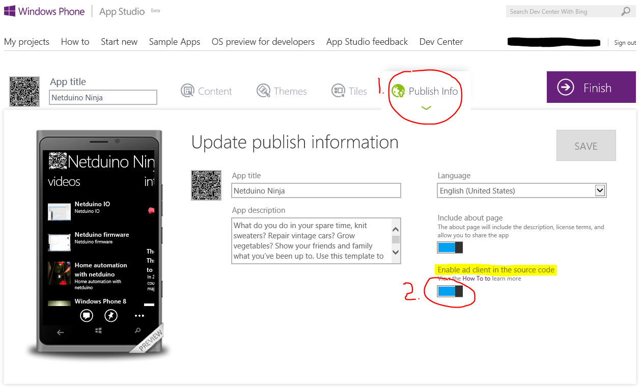 App Studio Screenshot