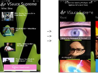 Before and after changes to the items lists