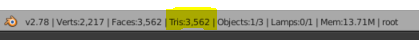 Mesh Triangle Count