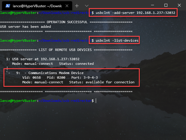 USB Support for Home Assistant in Hyper-V